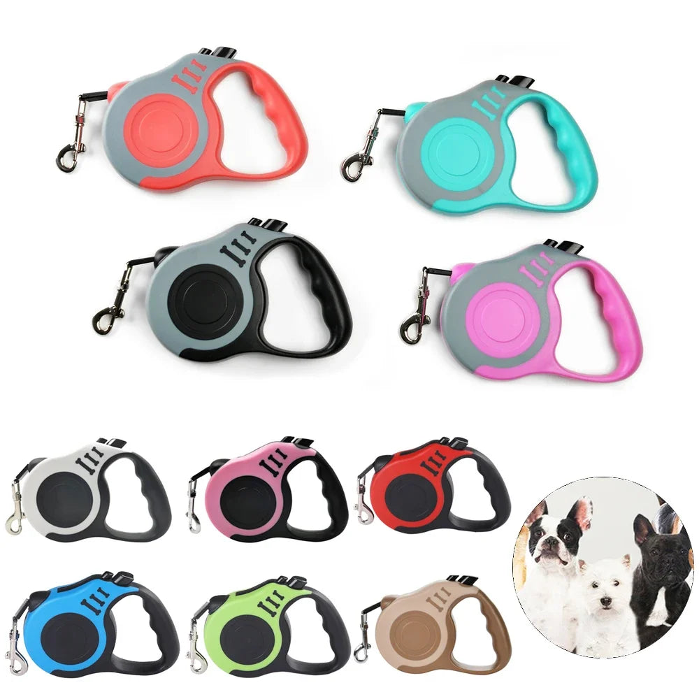 Retractable Nylon Dog Leash 3m / 5m