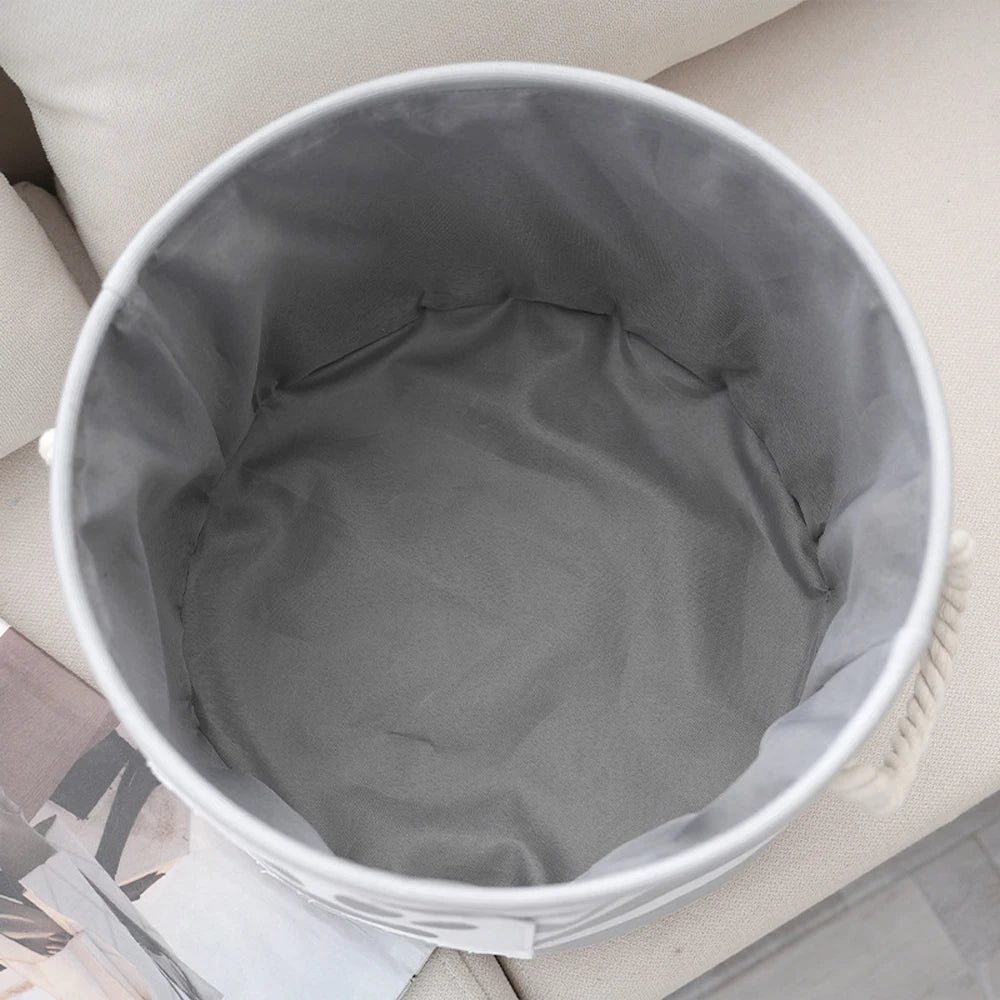 Striped Pet Toy Storage Basket