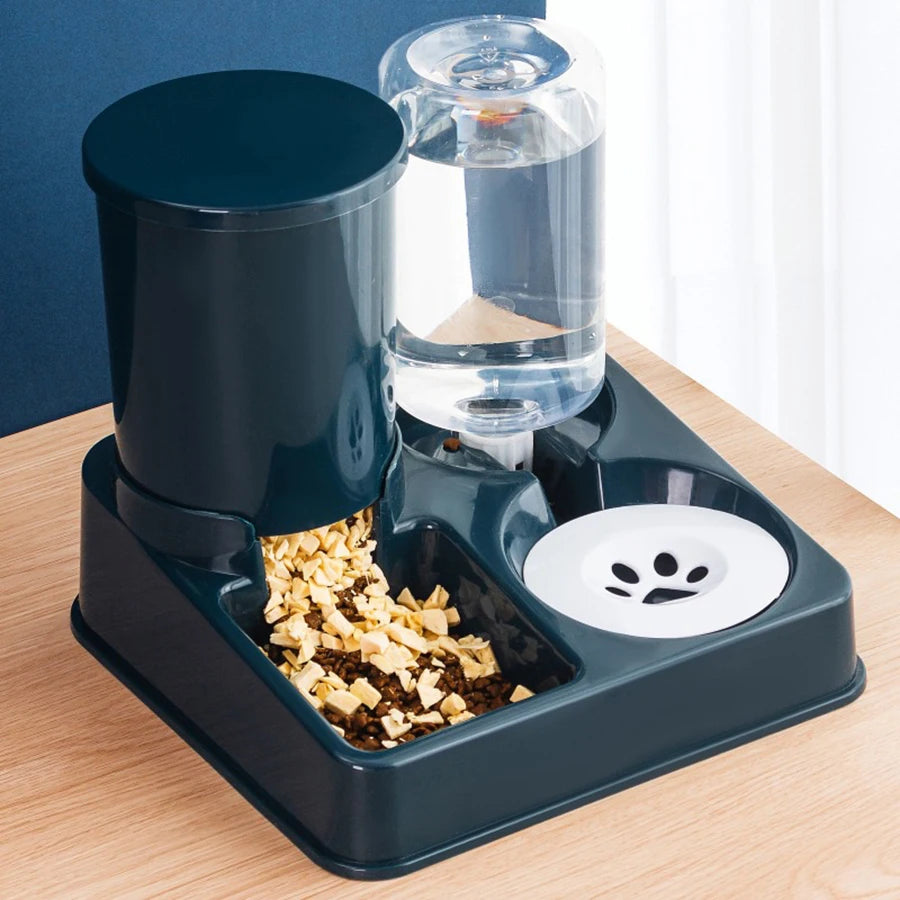 2-in-1 Automatic Pet Feeder & Water Dispenser
