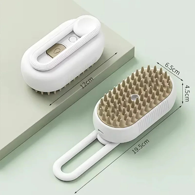 Steam Spray Pet Grooming Brush