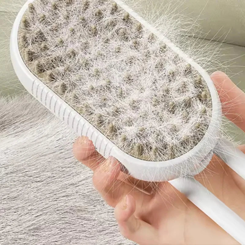 Steam Spray Pet Grooming Brush